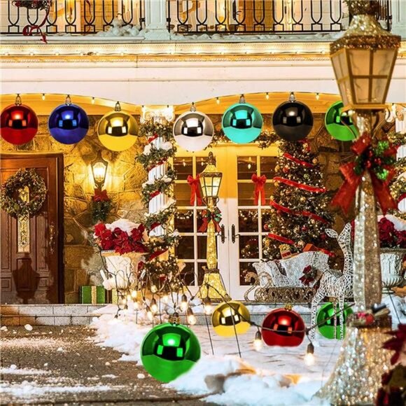 Extra Large Size Outdoor Christmas Ornaments, Oversized Huge  Extra Large Size Outdoor Christmas Ornaments, Oversized Huge Big Shatterproof